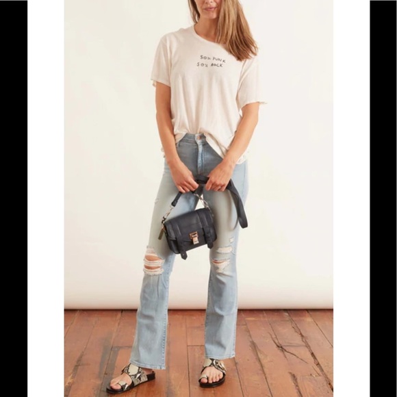 NWT MOTHER The Weekender Jeans in Free Hugs Size 32 - Picture 1 of 15